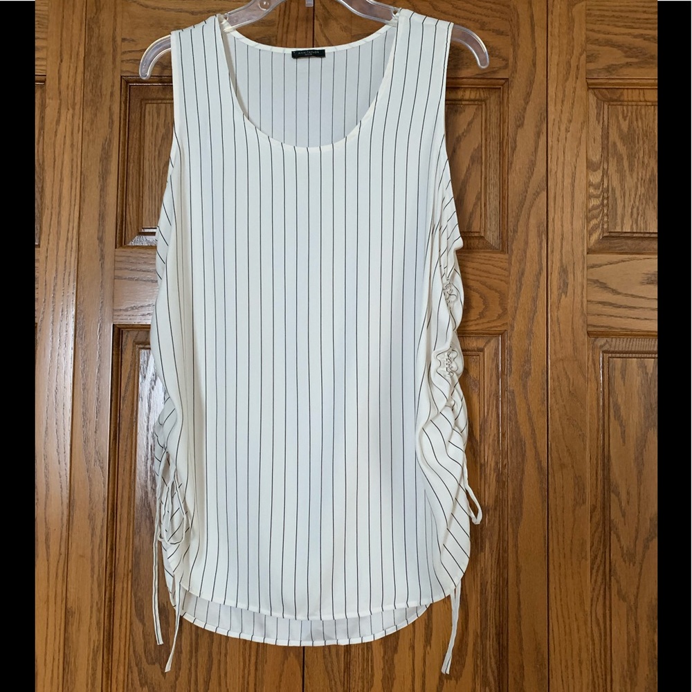 ANN TAYLOR PINSTRIPE TANK